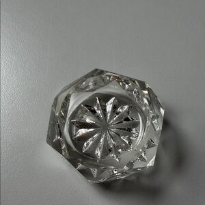 Antique crystal salt dips salt cellar Pieces cut crystal fancy 1 piece